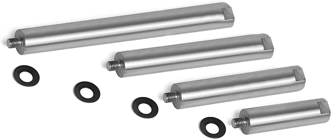 1" Dia Post with 5" Total Length for Wood Lathe Tool Rest Including Thread, M10X1.5 Thread