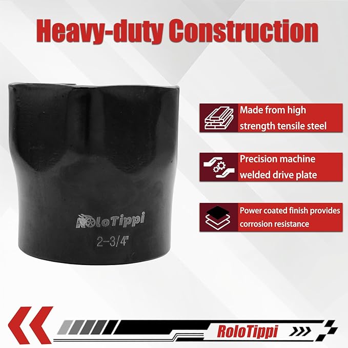 2-3/4??ID Heavy Duty Truck Tie Rod End Socket, Works On Inner and Outer Tie Rod Ends on 12,000 to 16,000 lb Truck Axles, Withstand 3/4 inch Drive Impact Wrench