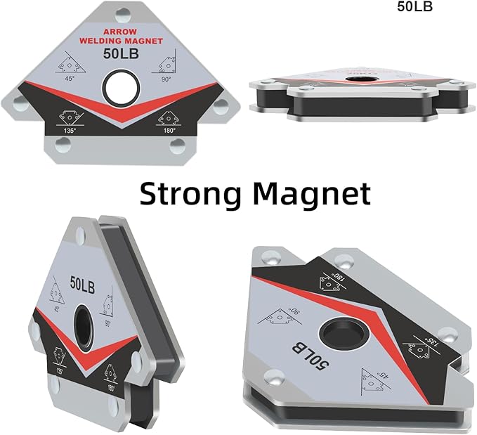 GUTIMORE 50LB Welding Magnet 4pcs, Welding Magnetic Holder, Holding Power Welding Accessories