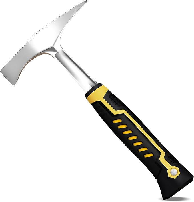 Chipping Hammer, 14oz Welding Chipping Hammer, Heavy Duty Slag Removal Tool with Ergonomic Grip, Non-Slip Handle for Welding, Metal Cleaning, Workshop & DIY Projects