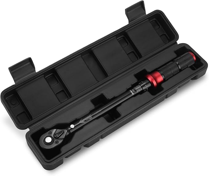 AEROFORCE 3/8-Inch Drive Torque Wrench竊?-45 lb.ft / 6.8-61.2 Nm),72 Tooth Dual Direction Reversible Ratchet, Dual Range Scales, Precision Calibrated for Bike, Motorcycle and Car Repair