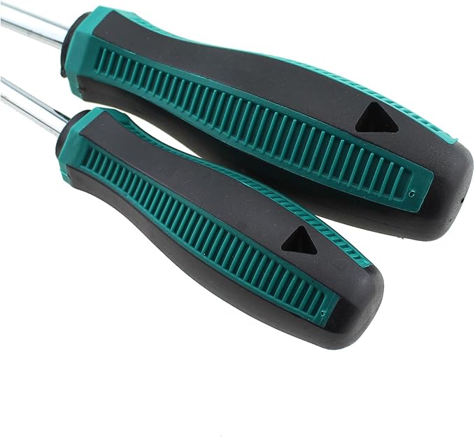 RLECS 2PCS 5.5mm/7mm Chromium Vanadium Steel Hex Nut Screwdriver Suitable for Automotive/Appliance Repair and Mechanical Equipment Maintenance