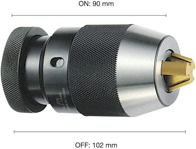1/64"-1/2" Special Heavy Duty Keyless Drill Chuck, JT6 Mount, Titanium Jaws