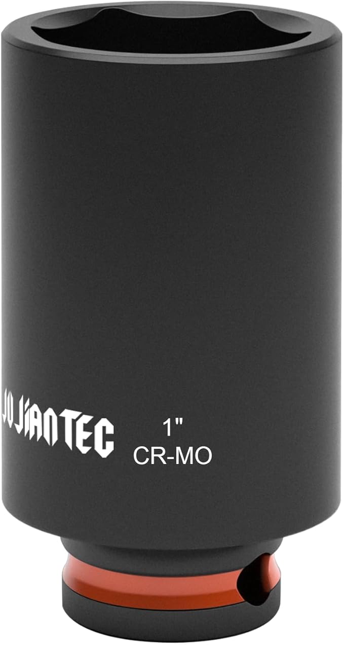 6-Point Deep Impact Socket, 3/8-Inch Drive 1" Socket, Cr-Mo,Automotive, Truck Maintenance, Heavy Equipment Repair