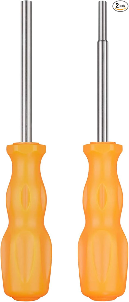 Gamebit Screwdriver Set, 3.8mm & 4.5mm Security Screwdriver Bit Screwdriver Tools for Opening NES SNES N64 Super Nintendo 64 Cartridges & Systems - Orange