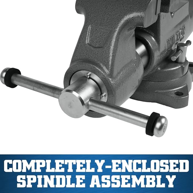Wilton Machinist Bench Vise, 4" Jaw Width, 6-1/2" Jaw Opening, 3-1/2" Throat (Model 400S)
