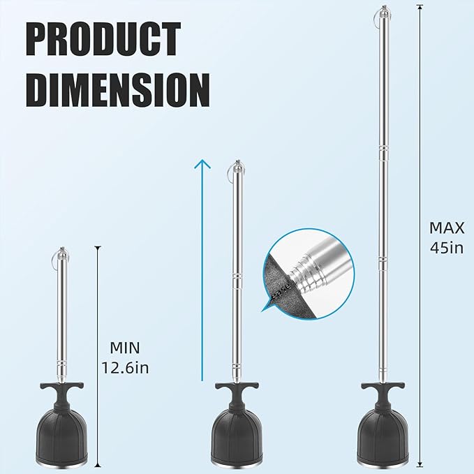 Magnetic Pickup Tool 竊?0LB Heavy Duty Magnet Stick with Handle, Extendable Magnet Wand for Nails, Screws & Metal Objects, Strong Magnetic Tool for Mechanics, Handyman, Garage & Home Use(Black)