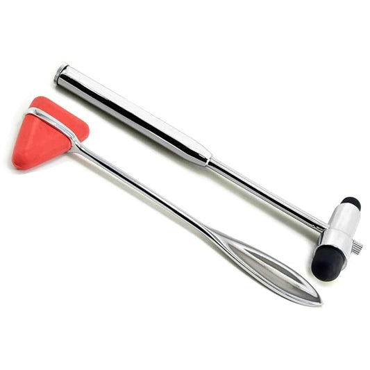 MEDSPO Professional Medical Reflex Hammer | Neurological Diagnostic | Surgical Taylor Percussion | Rubber Head | Neurological Neuro Instruments Tools (Reflex Hammer Set of 2)