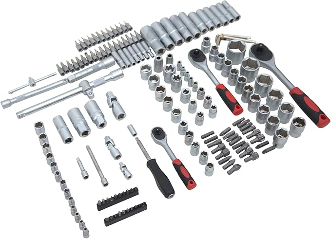 Ultimate Sockets Set Comprehensive Hand Tool Set Perfect for Home Essentials College Dorm Car Emergency Kit Ideal Apartment Essentials & Men?셲 Tools Gift