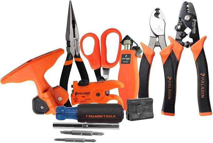 Paladin Tools FTK-B Fiber Optic Tools Kit | Cut, Strip, Terminate Cables | Professional Grade Fiber Termination Kit