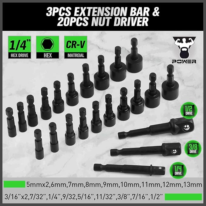 SWANLAKE 232-Piece Ultimate Screwdriver Bit Set, Cr-V Impact Driver Bit Set, Includes Security Bits, Nut Driver, Ratchet Wrench and Bits Holder