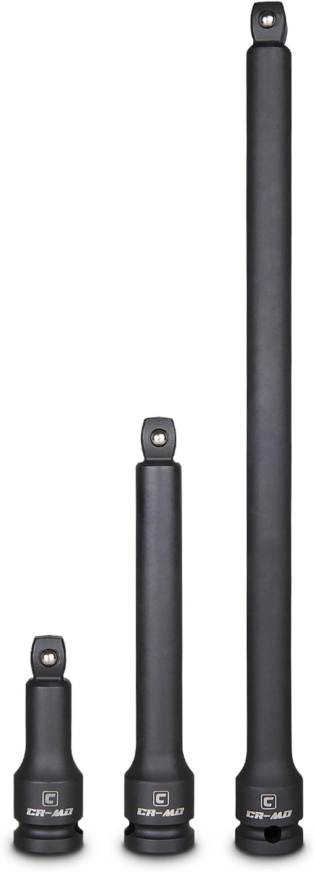 Capri Tools 2283253 1/2-Inch Drive Wobble Impact Extension Bar Set, CrMo, 3-Piece