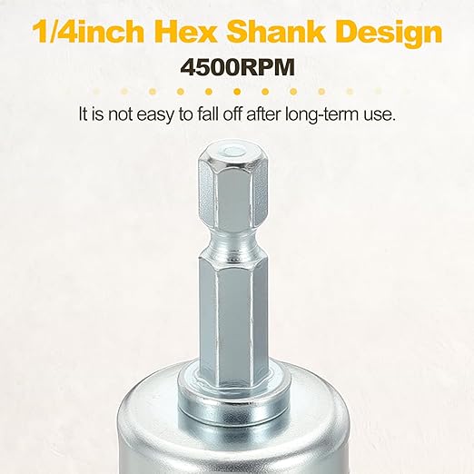 Wire Pen Brush for Drill, 1pcs 1in Crimped Wire Brush for Drill with 1/4in Hex Shank, [for Light Rust Deburring Paint Removal] - 0.05in Nylon Wire/240 Grit
