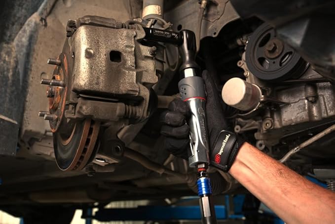 Ingersoll Rand 107XPA 3/8??Air Ratchet Wrench, Heavy Duty, 54 ft lbs Max Torque Output, Variable Speed Lever Style Throttle, 360 Degree Adjustable Exhaust