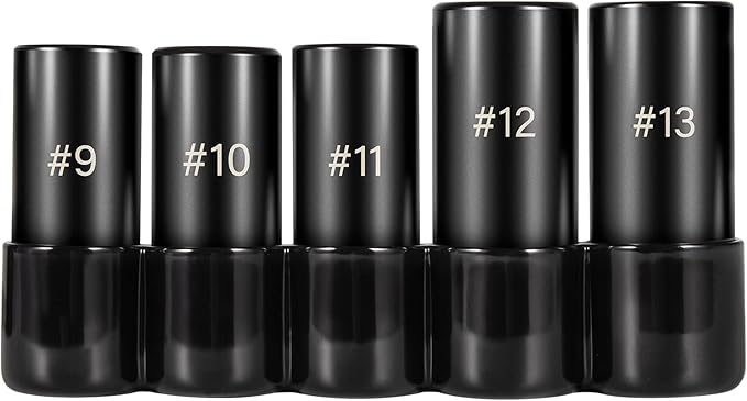 71670 Large Tap Socket Set, 5 PC. Tap Socket Adapter Compatible with M.C.T.I. Standard Taps 5/8", 11/16", 3/4", 7/8" and 1" (Number and Fractional)