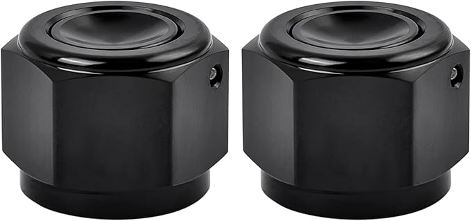 EVIL ENERGY 16AN Flare Cap Block off Fitting Plug Black 2PCS