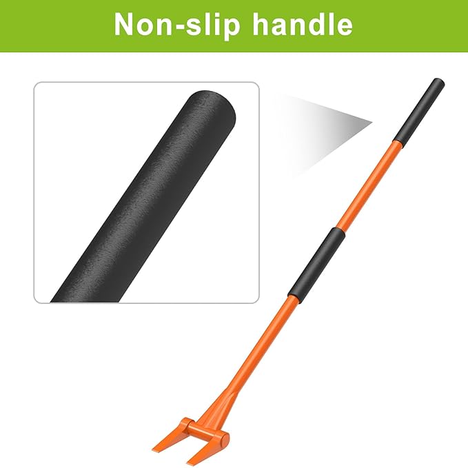 Demolition Tools - 2mm Steel Demo Deck Board Removal Tool for Wood Floors & Drywall Removal - Wrecking Bar for Contractors, Restoration, 58'' Straight Handle for a Good Lever