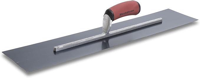 MARSHALLTOWN Blue Steel Finishing Trowel, 5 x 18 Inch Concrete, Masonry and Drywall Finishing Tool, Made in the USA, MXS245BD
