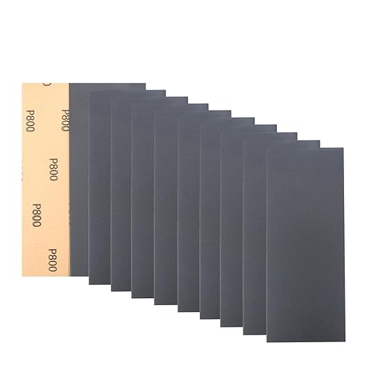 30Pcs 9 x 3.6 Inchs 800 Grit Wet and Dry Handmade Universal Sanding Sheets, Suitable for Woodworking Furniture/Automobiles/Metal/Lacquer Polishing Sandpaper