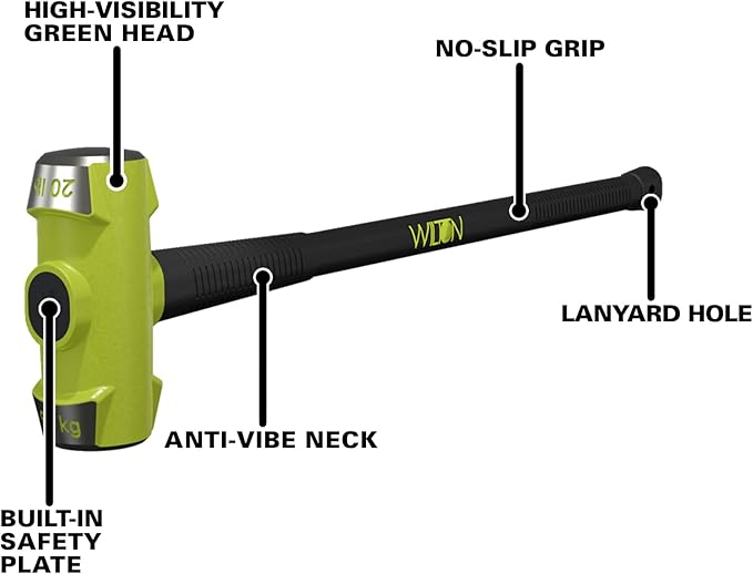 Wilton B.A.S.H 36" Sledge Hammer, 20 Lb Head (22036)
