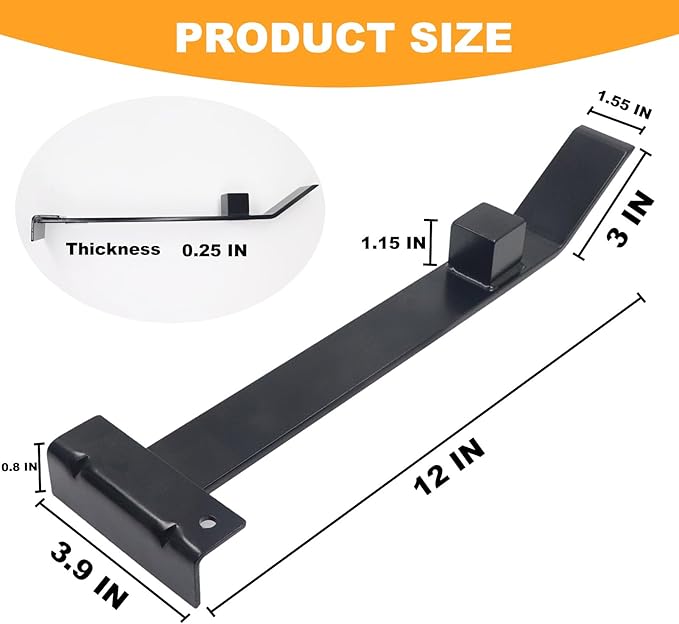 Heavy Duty Pull Bar and Pry Bar, Professional Pull Bar Flooring Installation Tool, Pry Bar with Solid Square Steel Block and Protective Felt Underside for Laminate Wood Flooring Installation