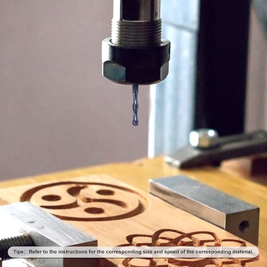 Up Cut Ball Nose Router Bit for CNC, 1/4 inch Cutting Diameter and 1-1/4 inch Cutting Length 1/4 inch Shank with nACo Coated Carbide End Mill for Wood Side Milling End Milling, Finish Machining