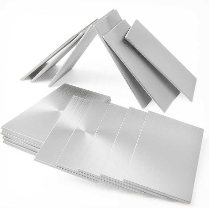 20 Pack 6061 T6 Aluminum Sheet Welding Kit 1/8??Thick 2??x 4??Welding Coupons Weld Practice Kits Beginners for Mig Tig Stick Mma Arc Gas and Brazing Heat Treatable Corrosion Resistant