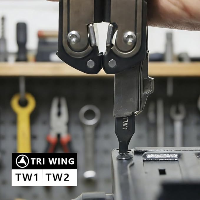 Security Bit Kit Set with Triwing Screwdrivers-TW1/TW2 Bit for Leatherman, Replacement Double-Ended Flat Screwdriver Bits for Leatherman Multi-Tool Accessories,S2 Steel (2Pack)