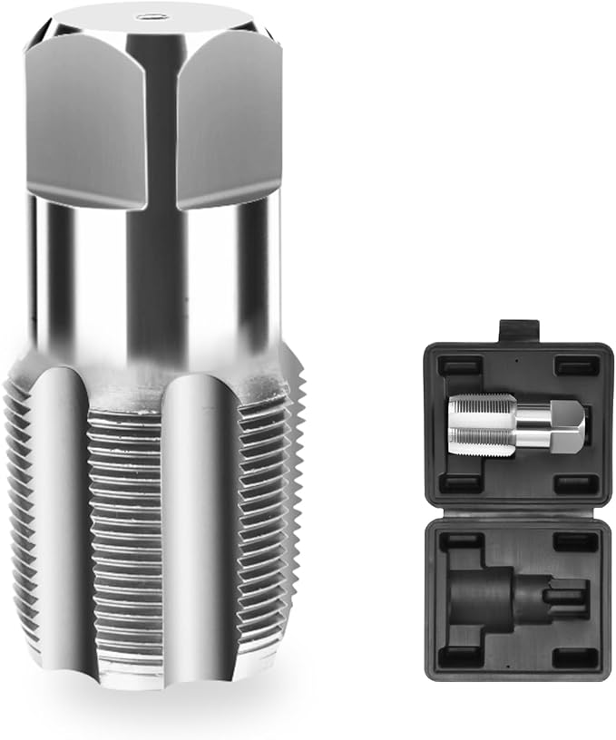 1-1/2 Carbon Steel NPT Tap, 1-1/2 NPT Pipe Tap for Accurate Threads, Assorted Plumbers Mechanics DIY Thread Cutting Tools
