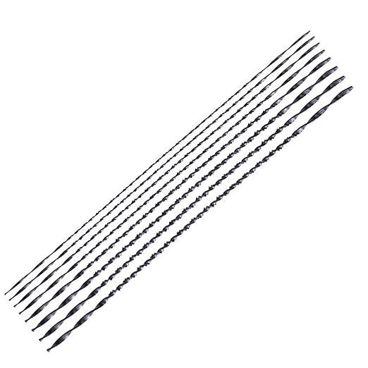 8 Piece Precision Spiral Jewelry Saw Blades Kit(#1 - #8),5" Spiral Scroll Saw Blades Pinless,Assorted Coping Saw Blades for Wood,Metal,Plastic Cutting,Jewelry Making,Woodworking,Crafts
