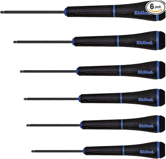 EKLIND 92600 PSD Ball-Hex (allen) Precision Screwdriver - 6pc set Metric MM sizes 1.3-4
