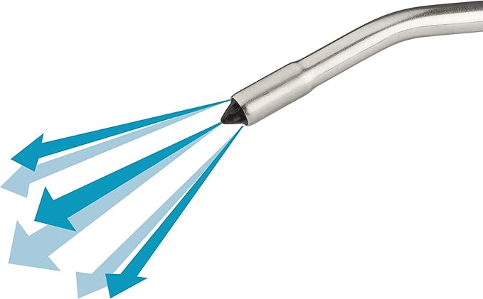 HAZET Blow Gun 9040P-3 I 3.94 Inches Long, Curved Nozzle, 87 Psi Operating Pressure, Ergonomic Handle I Quick Removal of Chips or Other Foreign Objects I Low-Noise