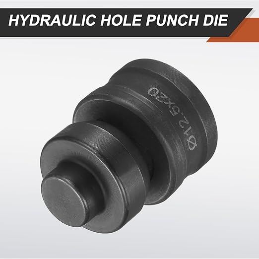 HARFINGTON Hydraulic Hole Punch Die 過12.5횞20mm Slot Hole 40Cr Steel Electric Punching Kit for CH60 Electric Punching Machine, Black