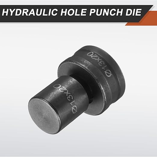 HARFINGTON Hydraulic Hole Punch Die 過13횞20mm Slot Hole 40Cr Steel Electric Punching Kit for CH70 Electric Punching Machine, Black