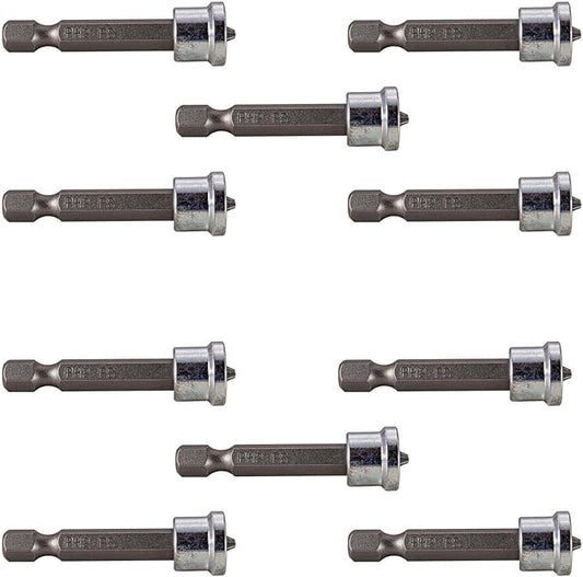 DRYWALL BIT -2 inch long #2 Phillips Sheet rock bit (1/4" shank) for drywall installation (10 Pack).