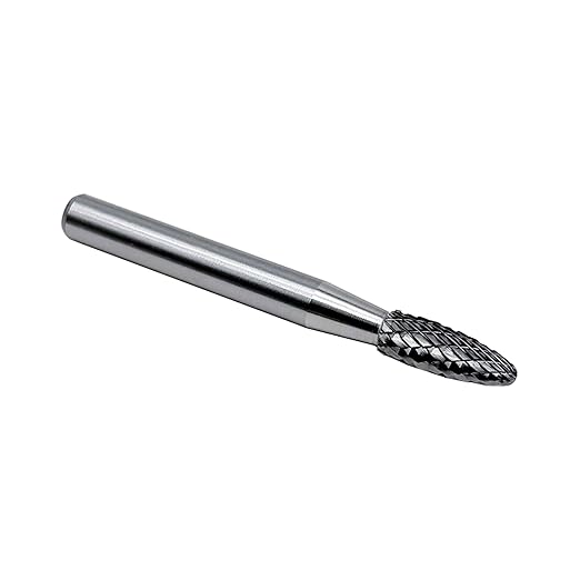 SH-1 Flame Shape Tungsten Carbide Rotary Burr for Metalworking,1pc by LU&MN