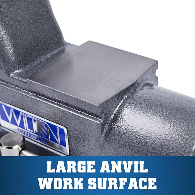 Wilton Tradesman Bench Vise, 8" Jaw Width, 6-3/4" Max Jaw Opening, 4-3/4" Throat (Model 1780A)