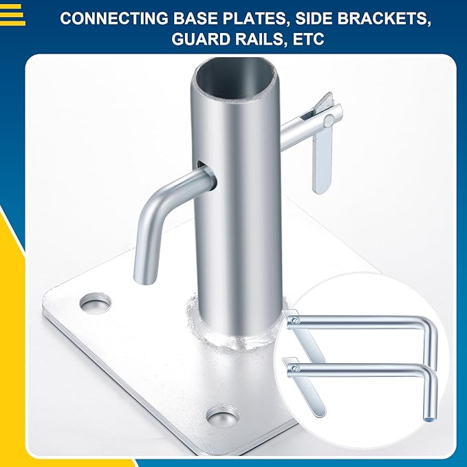 Tandefio 40 Scaffolding Toggle Pins Galvanized Steel Scaffold Locking Pins for All Purpose Use