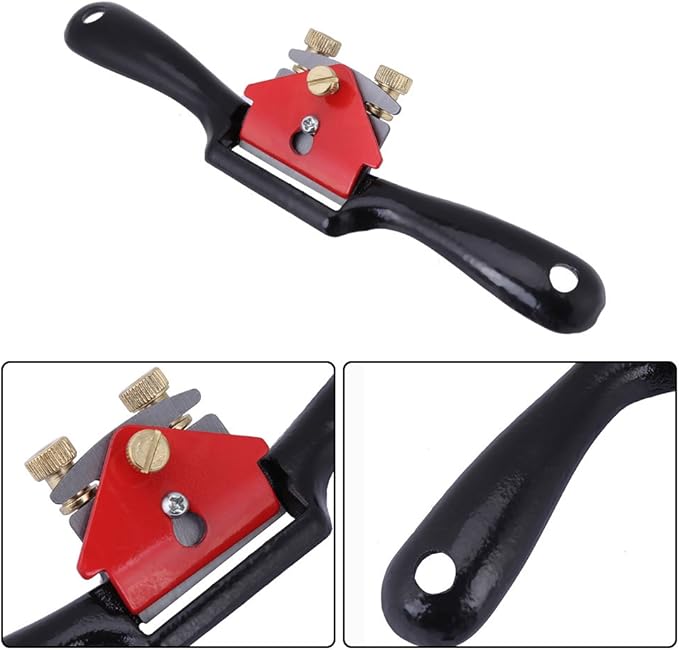 Hand Planer 9 Inch Adjustment Woodworking Cutting Plane Spokeshave Hand Trimming Tool With Screw