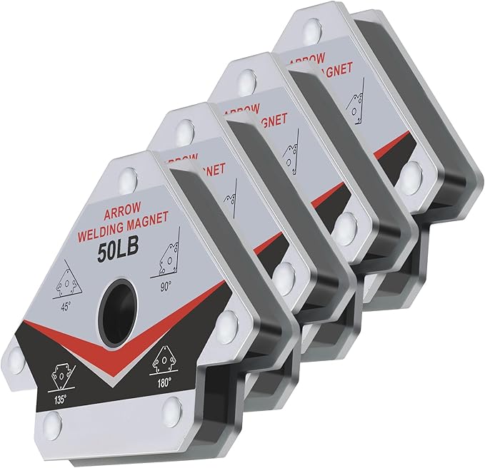 GUTIMORE 50LB Welding Magnet 4pcs, Welding Magnetic Holder, Holding Power Welding Accessories