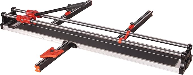 48" Double Guide Rails Manual Tile Cutting Machine Wide Aluminum Bottom Plate Ceramic Porcelain Floor Tile Cutter Heavy Duty 1200mm/120cm R2818T120