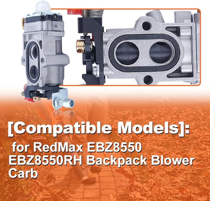 Carburetor Kit for RedMax EBZ8550 & EBZ8550RH Backpack Blowers - OEM Replacement, Fuel Efficient, Heavy-Duty Aluminum, Smooth Performance, Complete Service Kit Included