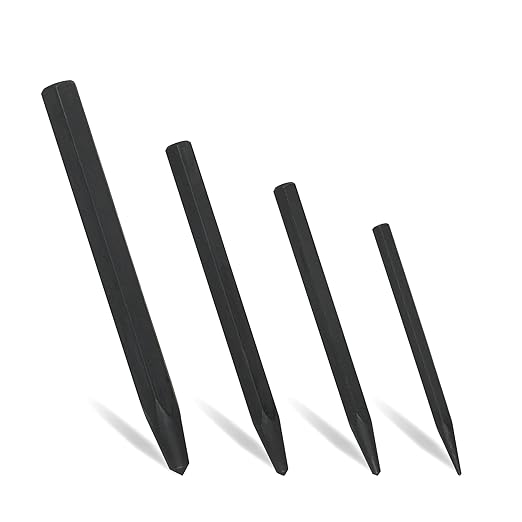 62215 Center Punch Kit for Mayhew Tools 4-Piece Center Punch Tool Set