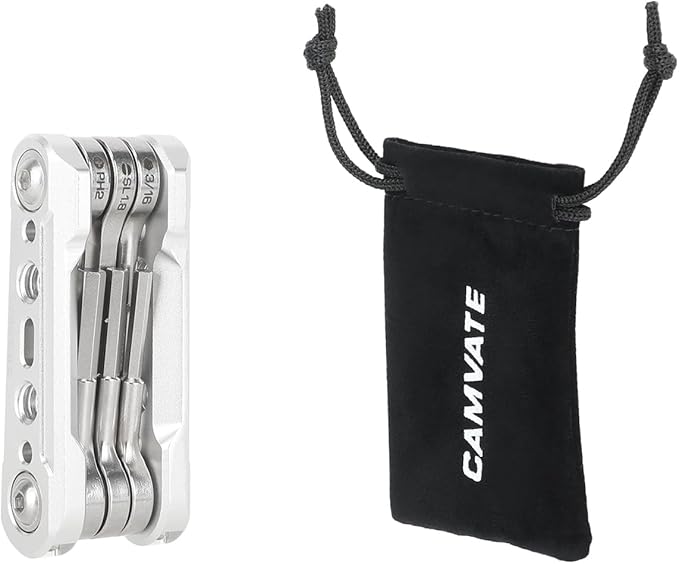 CAMVATE Folding 6-in-1 Multi-Tool Kit(Silver)-3804