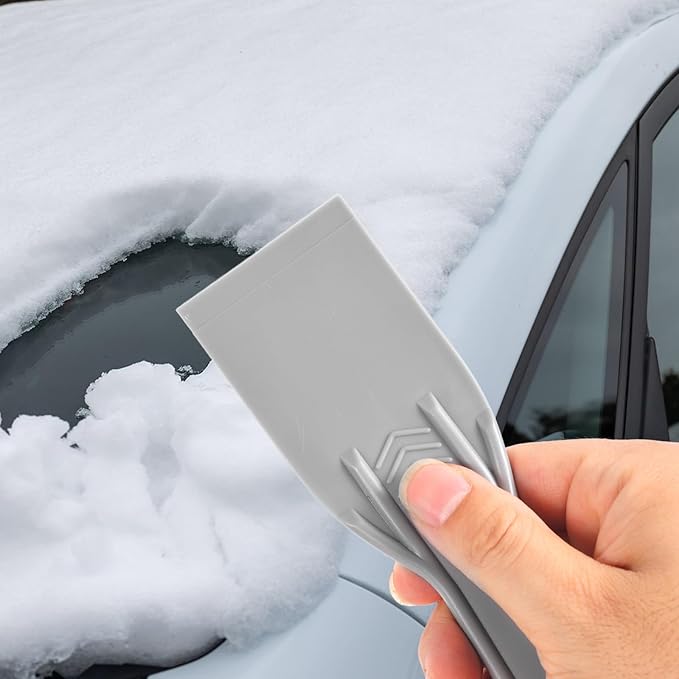 6pcs Plastic Putty Knife, Flexible Putty Scraper Wall Scraper Accessory for Repair Spackling Patching Plastering and Painting(Grey)