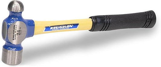 VAUGHAN Ball Pein Hammer, 24 oz, Fiberglass handle, American high carbon steel, FS224, VN16410