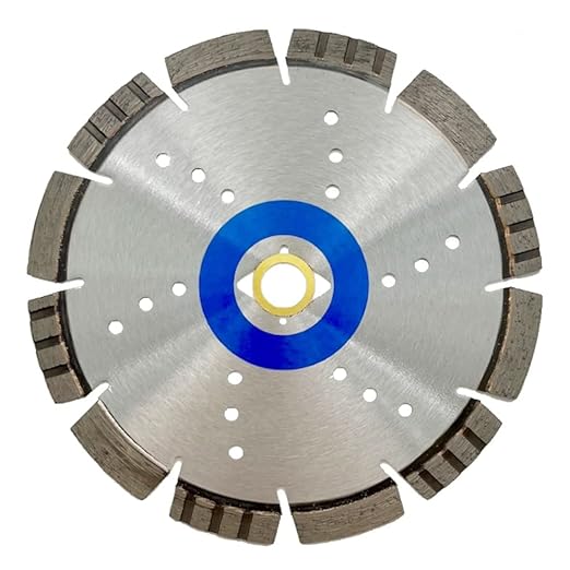 7" All Purpose Diamond Saw Blades for Hard/Reinforced Concrete, Asphalt, Granite, Terrazzo, Ductile Iron Piping, 2-5/8" Cutting Depth, DM 7/8"-5/8" Arbor