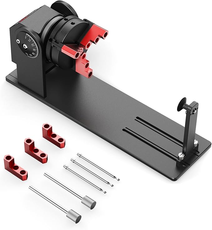 CNC Router MachineCR1 Rotary Roller, Y-axis Rotary, High Torque NEMA 23 Stepper Motor, Linear Rails & Ball Screws 3-Axis Engraving Milling Machine for Wood Cutting (CR1)