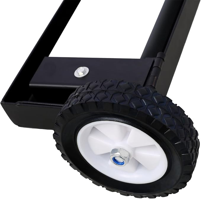 24'' Rolling Magnetic Sweeper with Wheels, Magnetic Broom Havy Duty Push-Type with Release Magnet Sweeper up to 100 lbs for Home, Yard, Lawn, Garden