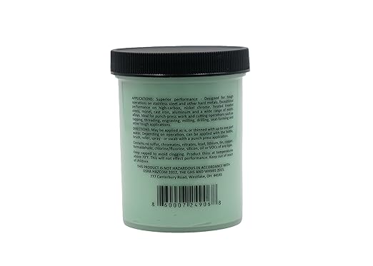 Anchorlube All-Purpose Metalworking Compound 8oz Jar - Water-Based Cutting Fluid for Drilling, Tapping, Sawing - Great on Stainless Steel | No Oil